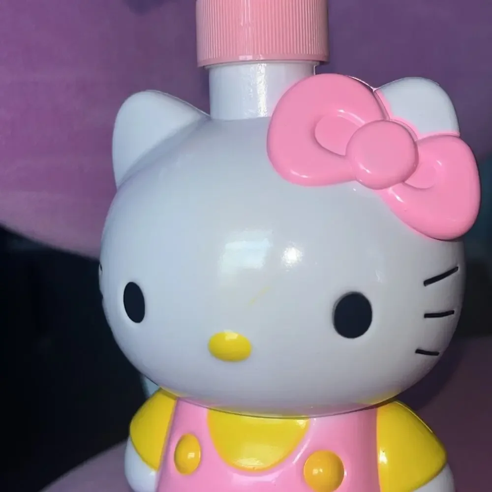 Hello Kitty Pink and Yellow Plastic Soap Dispenser